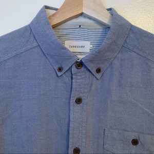 Zanerobe Blue Oxford Long Sleeve Button Down Medium